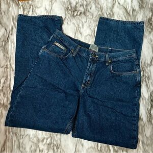 CE Schmidt Workwear Flannel Lined Womens Sz 14 X 34 Denim Blue Jeans Pink Check